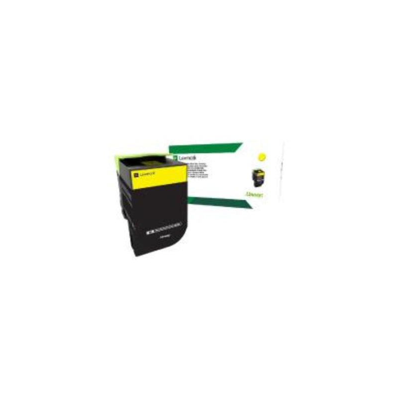 LEXMARK 80C80Y0 808Y YELLOW TONER CARTRIDGE LOW YIELD