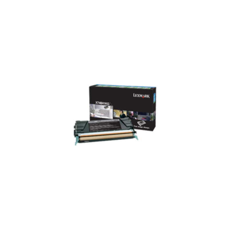 LEXMARK X746H1KG HIGH YIELD BLACK TONER CARTRIDGE HIGH YIELD