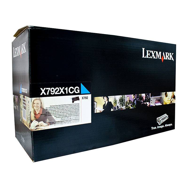 LEXMARK X792X1CG CYAN TONER CARTRIDGE HIGH YIELD