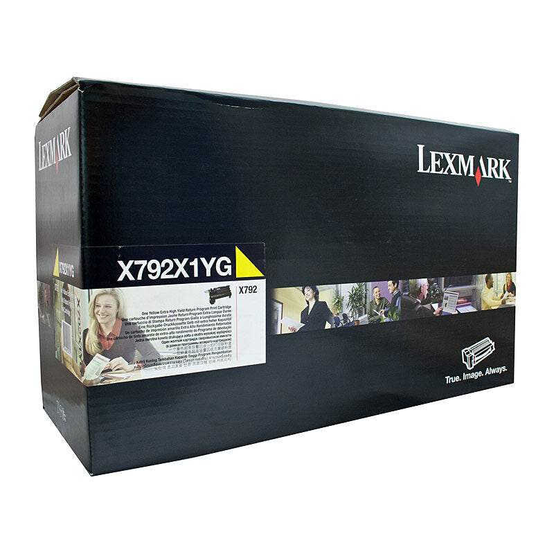 LEXMARK X792X1YG YELLOW TONER CARTRIDGE HIGH YIELD