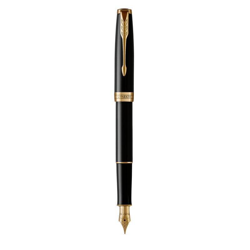 Parker Sonnet Blk Lacq GT FP