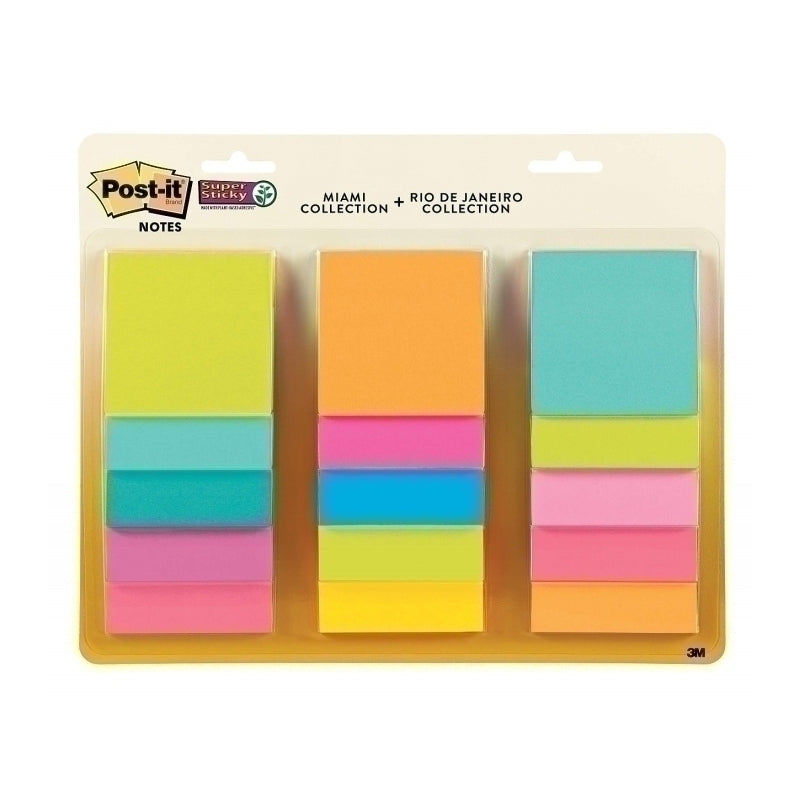 Post-It S/S Notes ValPack Bx12