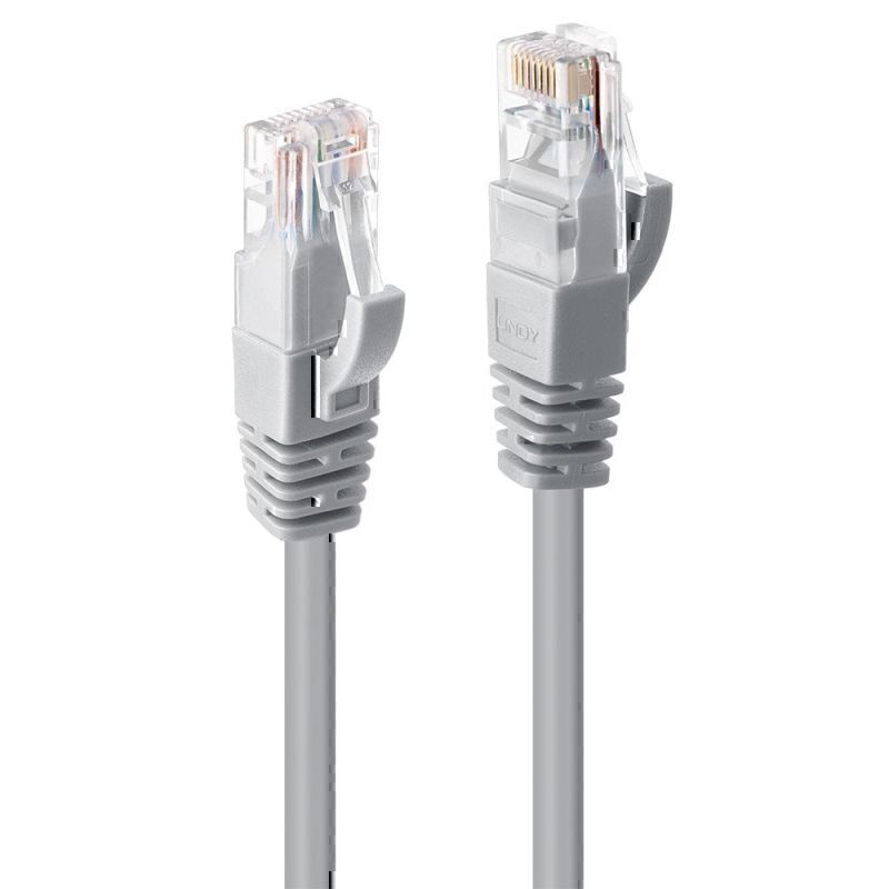 Lindy 1m CAT6 UTP Cable Grey