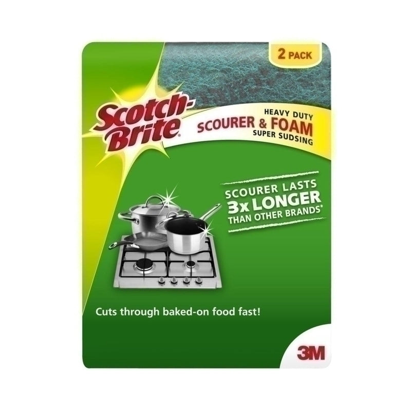 SB H/Duty Scour Sponge Pk2 Bx6