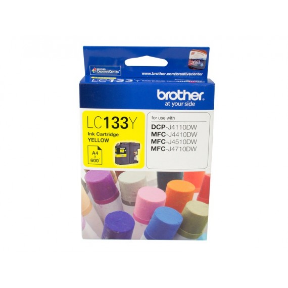 BROTHER LC133 YELLOW INK CARTRIDGE