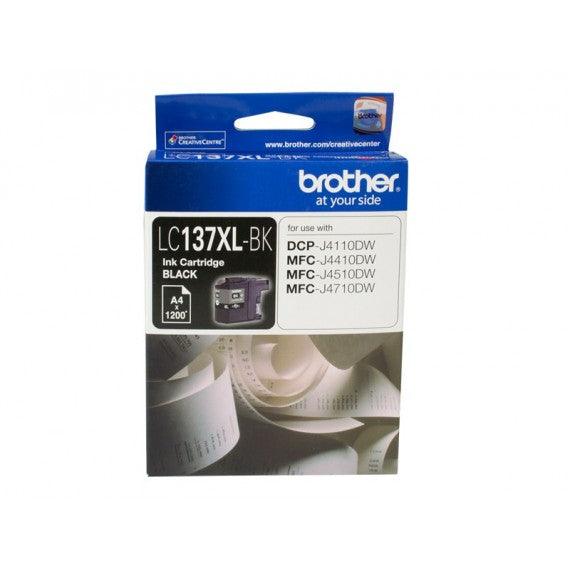 BROTHER LC137XL BLACK INK CARTRIDGE