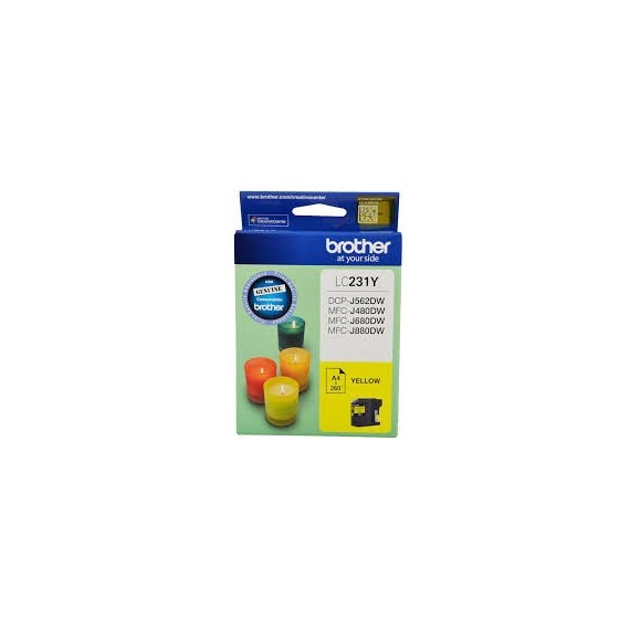 BROTHER LC231 YELLOW INK CARTRIDGE