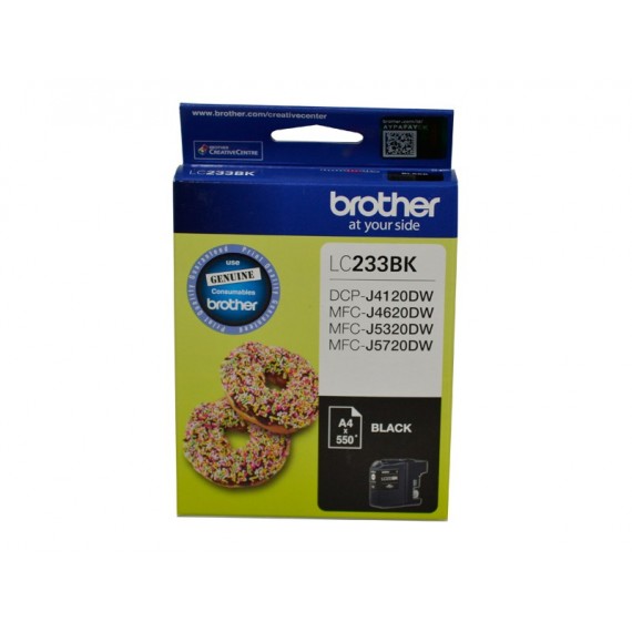 BROTHER LC233 BLACK INK CARTRIDGE