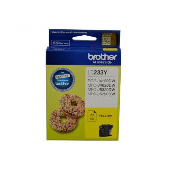 BROTHER LC233 YELLOW INK CARTRIDGE