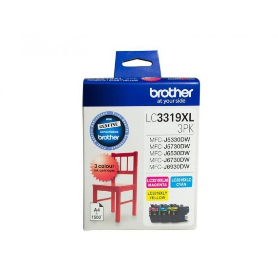 BROTHER LC3319XL CMY COLOUR PACK