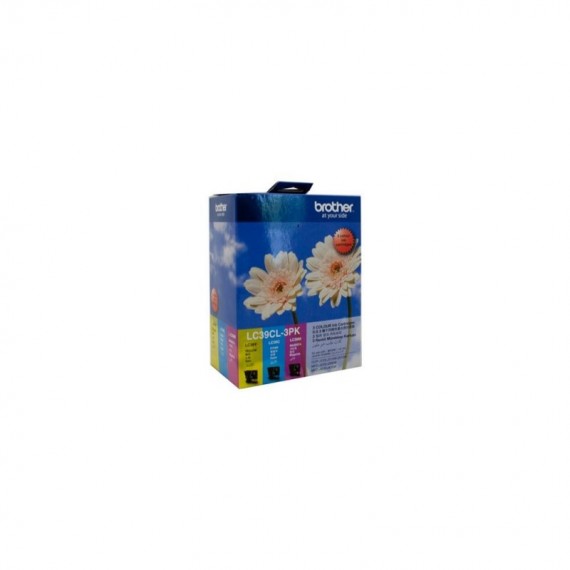BROTHER LC39 CMY 3PK COLOUR INK CARTRIDGES