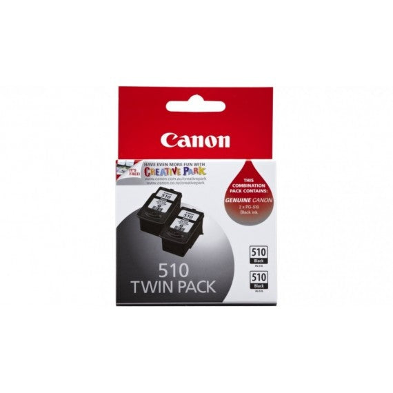 CANON PG510 BLACK INK CARTRIDGE TWIN PACK