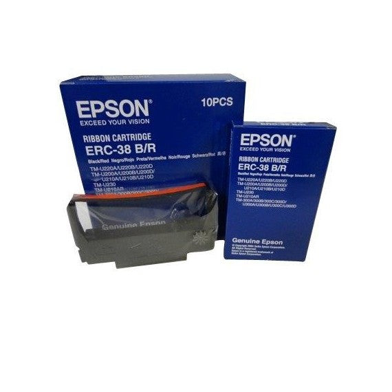 COMPATIBLE EPSON ERC38 BLK/RED RIBBON